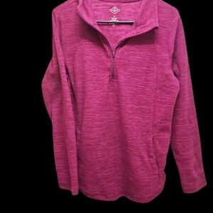 St. John's Bay Fuchsia Quarter-Zip Pullover